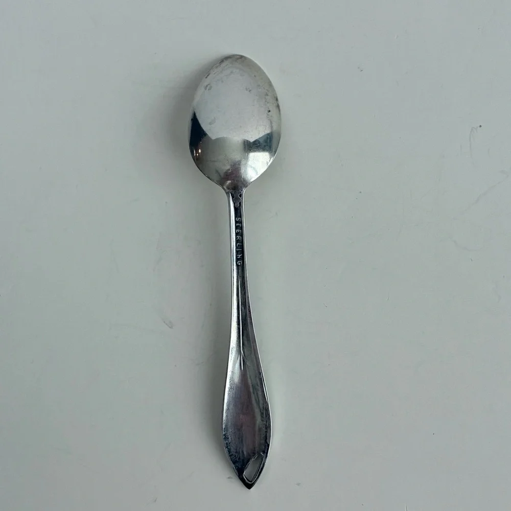 Vintage Oregon State Demitasse Spoon Collectible Souvenir Sterling Silver 10g